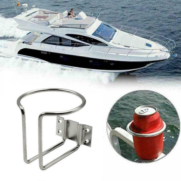 Steel Boat Ring Cup Drink Holder Fit For Yacht Truck RV CamperN Car EW J7U2