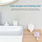 Drainage Soap Box Plastic Soap Collection Shelf Wall Holder Tray (White)