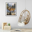 5D DIY Diamond Painting Deer Full Round Drill Mosaic Rhinestone Picture Hom