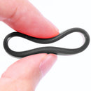 5pcs Tennis Racket Handle Ring Badminton Racquet Grip Band Overgrip (Black)