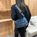 Stripe Nylon Messenger Bag Women Casual Pure Color Crossbody Bags Small Handbags