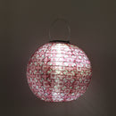 LED Solar Lamp Waterproof Painting Lantern Hanging Light Festival Decor (A)