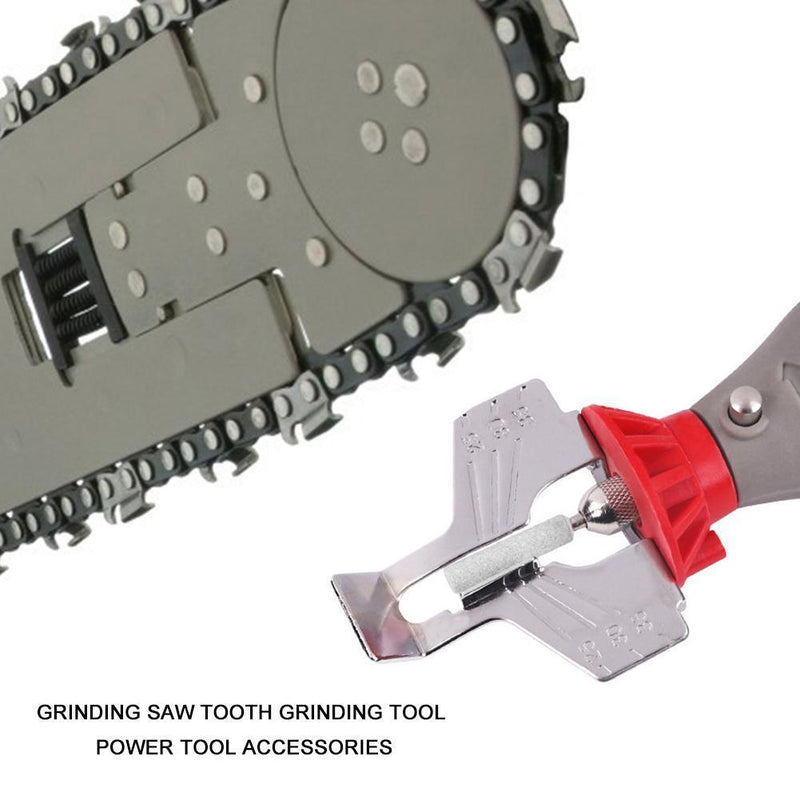 Sharpener Chain Saw Tooth Grinding Electric Grinder Mill Accessories (Red)