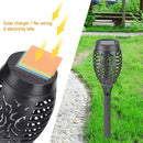 #A 1/2/4/6/8pcs 12LED Solar Flame Flickering Light Outdoor Garden Waterproof Lam