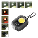 Emergency Work Lights Keychains Waterproof COB LED Flashlight Torch (Black)