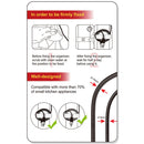 2pcs 2 Leaves Cable Holder Cord Wrapper for Blender Air Fryer (White+Grey) Newly