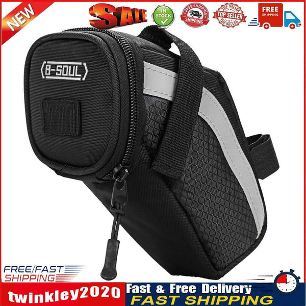 B-SOUL Bicycle Saddle Rear Tool Bags Bike Seatpost Seat Tail Bags (Black) Newly