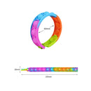 20pcs Sensory Toys Stress Relief Bubble Bracelet Silicone Decompression for