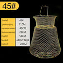 Foldable Fish Protection Basket Portable Wire Fish Crab Starage Cage (45cm)