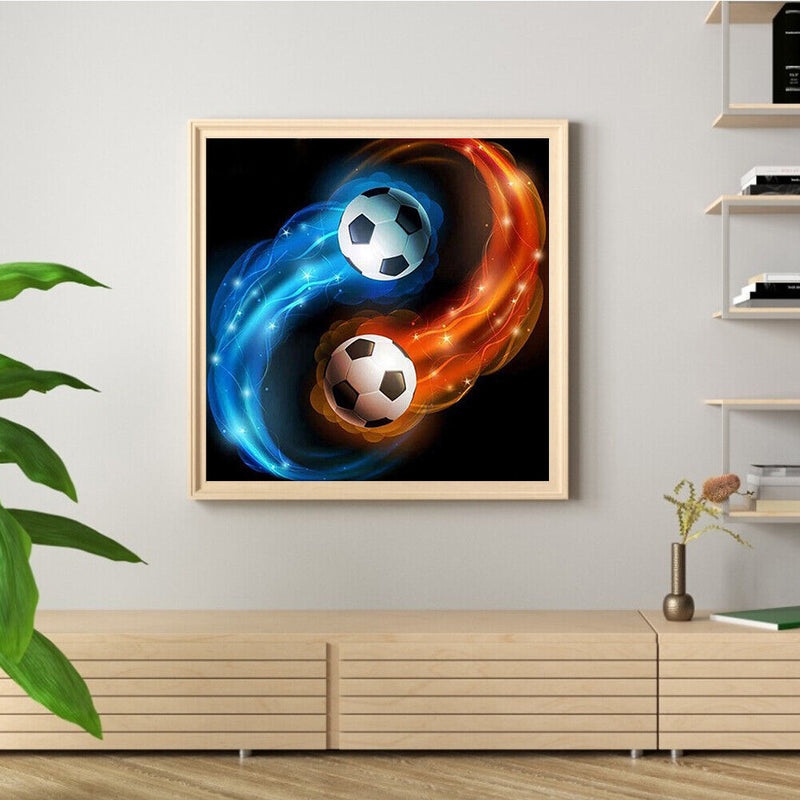 DIY Paint By Number Kit Football Abstract Acrylic Paint for Decor Art Craft Gift