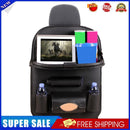 Car Backseat Organizer with Foldable Table Auto Seat Back Protector (Black)