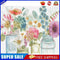 #A Multi-color Flower Oil Paint By Numbers DIY Frameless Drawing Picture for Adu