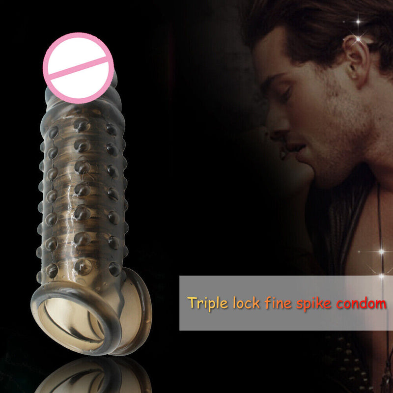 Penile Enlargement Extender Cock Rings Delay Ejaculation Dildo Sexual Toys for Men