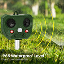 Solar Animal Repeller Ultrasonic Motion Sensor Bird Deer Raccoon Deterrent Newly