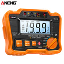ANENG MH10 Digital Insulation Resistance Tester 100-1000V Megger (Orange) Newly
