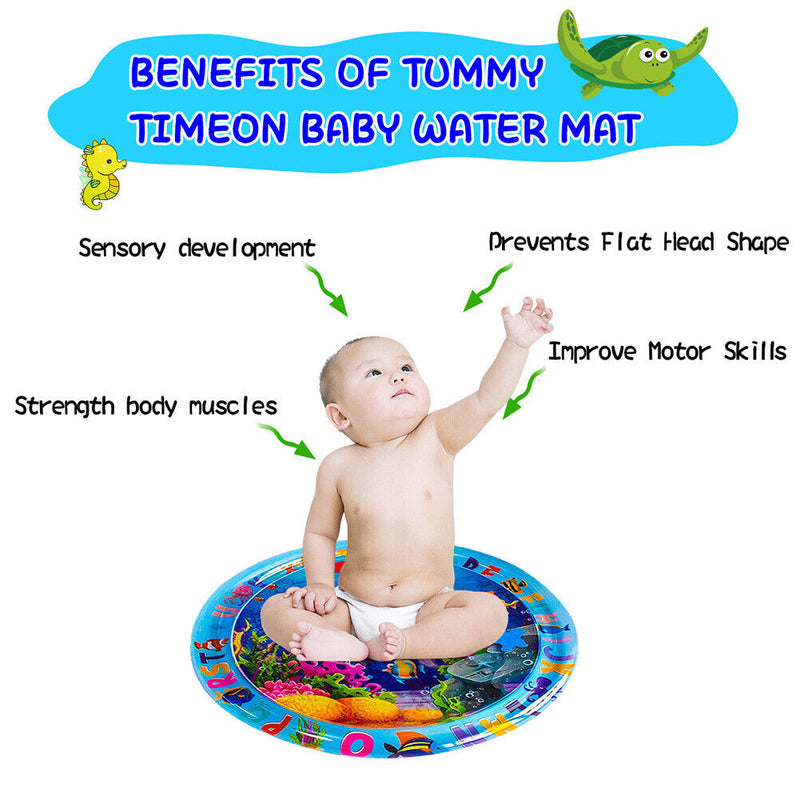 Inflatable PVC Dolphin Water Mat Thicken Cushion Early Education Baby Water