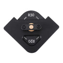 Woodworking Corner Radius Template Trimmer Router Edge Jig (Round+Fillet) Newly