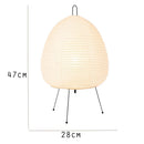 Desk Light Lantern Bedside Simple Japanese-style Tripod Paper Lamp Table Lamp