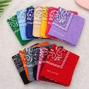 Handkerchief Printed Square Scarves Paisley Bandana Hair Band Wristband