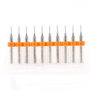 10pcs Engraving Drill Bits Tungsten Steel Woodworking Hand Drill (0.45mm) Newly
