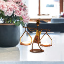 Creative Retro Metal Candle Holder Home Romantic Candlestick Ornaments (C) Newly