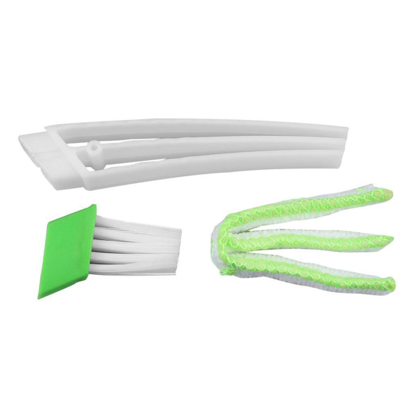 Car Dual Head Air Vent Dust Collector Console Window Blinds Cleaner Brush