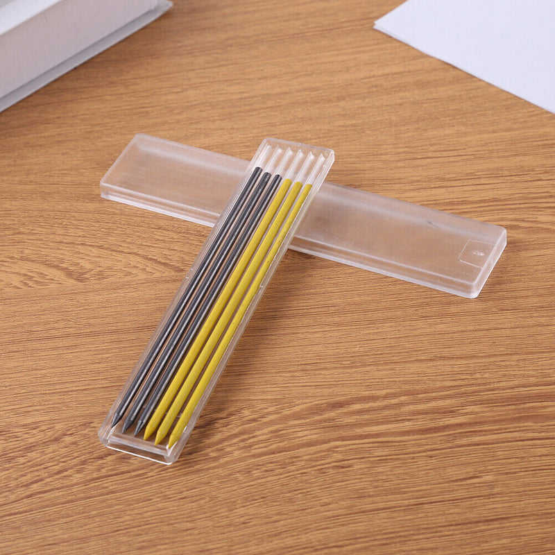 3pcs Solid Carpenter Pencils with 18 Refills Set Mechanical Marker Pencil Newly