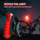 Bike Tail Light Waterproof Bicycle Taillight for Night Riding (Red White) Newly