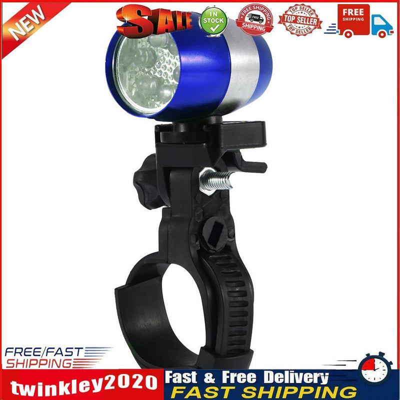 Bicycle Front Head Light 6LED MTB Fork Handlebar Safety Night Lamp (Blue) Newly