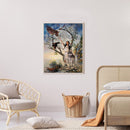 5D DIY Diamond Painting Kits Full Round Drill Girl and Wolf Mosaic Picture Decor