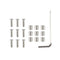 1Set /9pcs 6x6x3mm Aluminum Spacer With 9pcs M3 Screws And Wrench As Gift