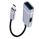 Supply Splitter Data Sync Type-C OTG Adapter Converter PD Fast Charging USB 3.0