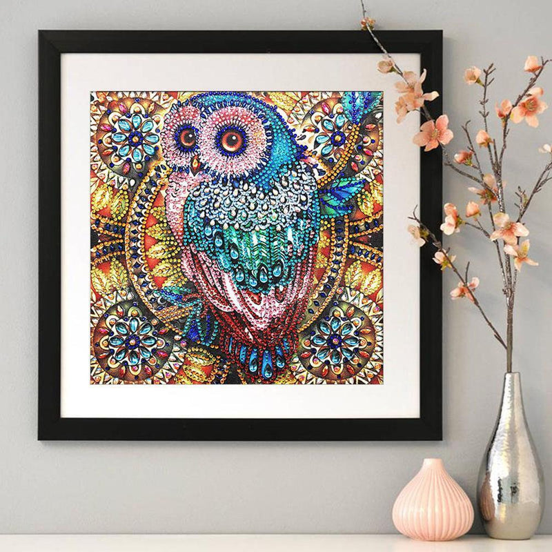 5D DIY Special Shaped Diamond Painting Bird Cross Stitch Mosaic Craft Kits Newly