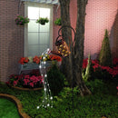 LED Kettle Solar Light Watering Can Sprinkle Fairy Lamp Garden Decor (B) Newly
