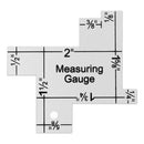 Handmade Template Sewing Ruler Tailor Ruler Patchwork Quilting Measuring Gauge