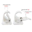 2pcs Wall Mounted Fishing Rod Racks Storage Clips Clamps Holder Rack Organi