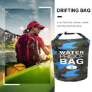 Waterproof Swimming Bag Camouflage Outdoor Camping Dry Sack (2L Light Blue)