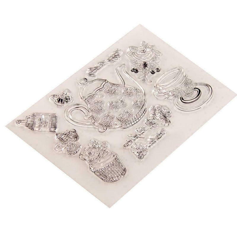 1PC Cartoon Cutting Dies And Stamp Set Clear Stamps Embossing 0 Q4D6 C0C9