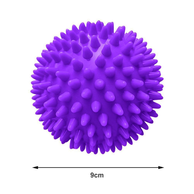 PVC Spiky Massage Ball Fitness Muscle Relax Hedgehog Physiotherapy (Purple)
