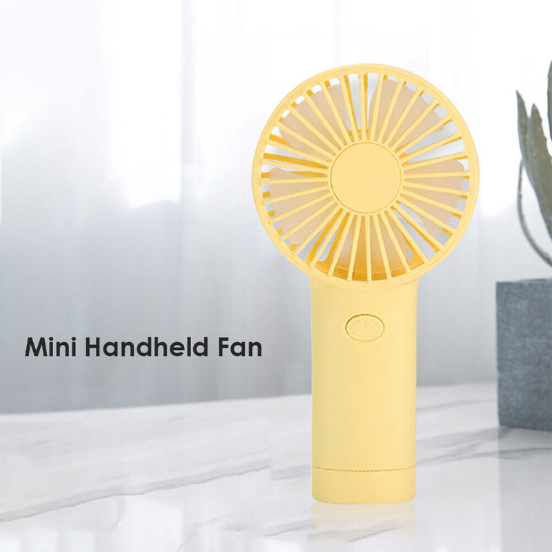 Mini Portable Fan Summer USB Rechargeable Handheld 2 Speed Electric Cooling Fans