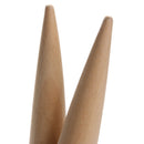 2pcs Leathercraft Round Wood Edge Slicker  Burnisher for Leather  Wood