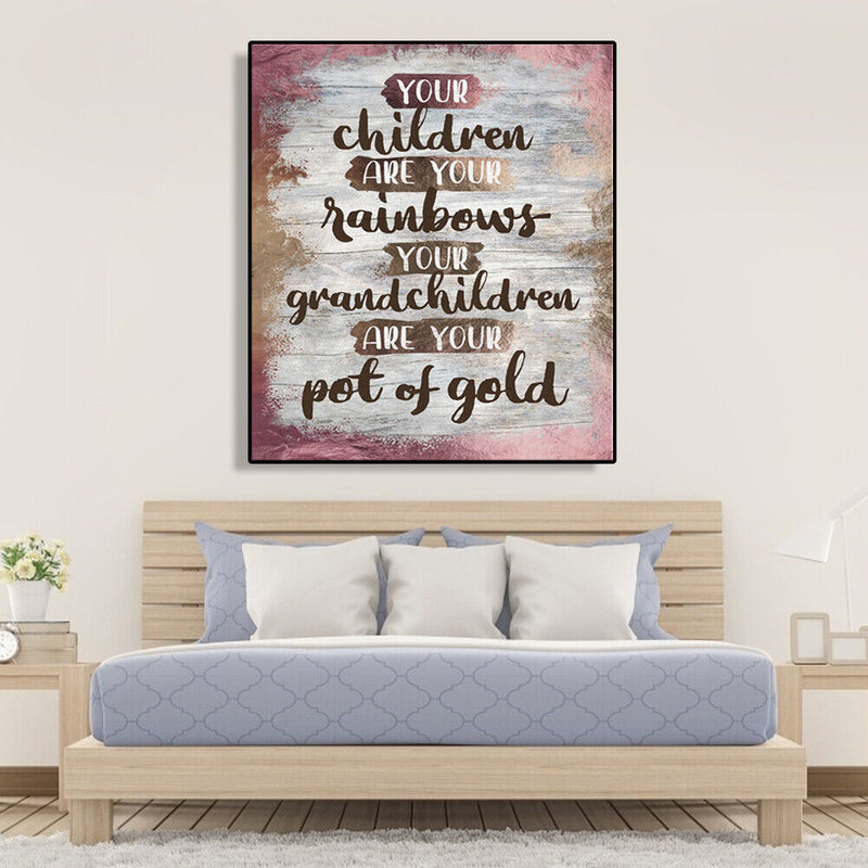 5D Diamond Painting Mosaic Cross Stitch Home Decor (LG025 Your Children)