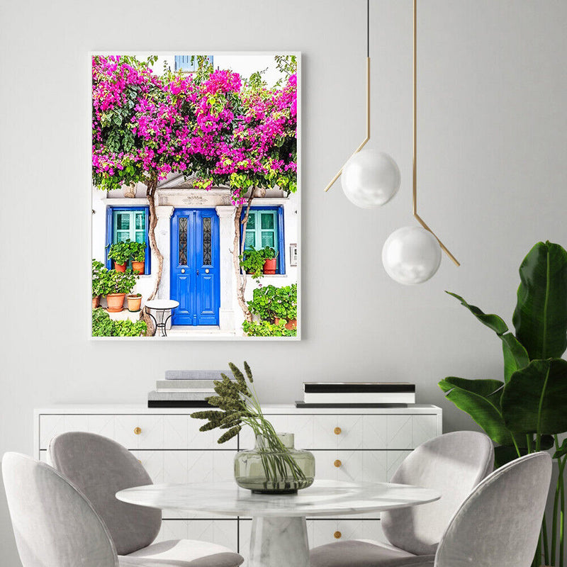 Front Yard Tree Hand Painted Picture Oil Painting By Numbers DIY Kit No Frame