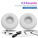 1 Pair Replacement Earpads for Beats Solo 2/3 Wireless Headphones (White) Newly