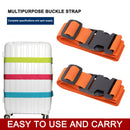 Nylon Travel Tied Cargo Luggage Belt Strap Buckles Camping Kits (Orange) Newly