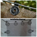 5pcs Sunshade Net Clip Greenhouse Shade Cloth Fix Clamp Grommet Hook Clip Newly