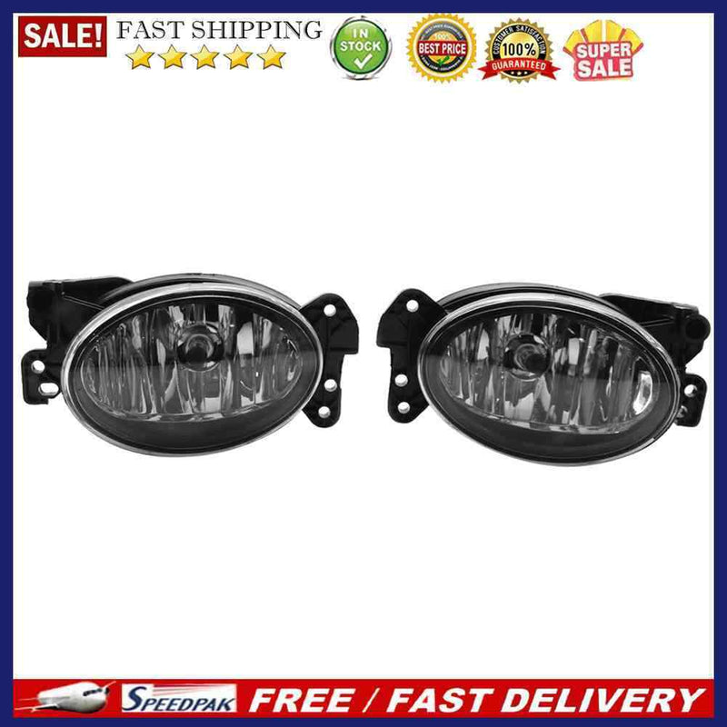 Clear Lens Fog Light with Bulb for Mercedes Benz C CLK CLS E G GL M R SL Clas