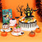 Witch Pattern Halloween Style Cupcake Decor Baking Decoration Cake Topper Set