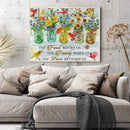 Frameless Painting By Numbers Vase Birds DIY Handmade Drawing On Canvas Gifts