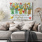 Frameless Painting By Numbers Vase Birds DIY Handmade Drawing On Canvas Gifts